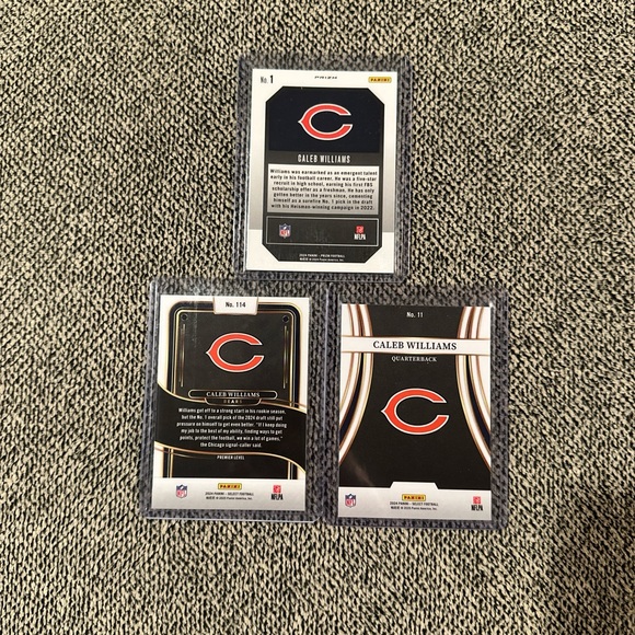 Bear Caleb Williams Rookie Lot (3) - Picture 2 of 2